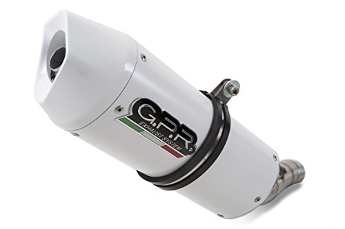 GPR Auspuff für Moto Guzzi Griso 1200 8 V 2007/13 Terminal zugelassen mit Verbindungsstück Serie Albus Ceramic