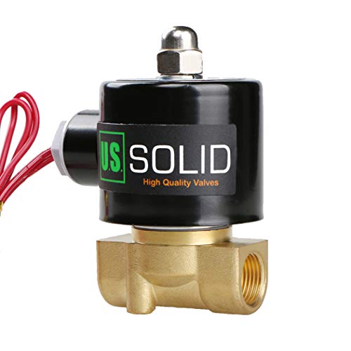U.S. Solid 3/8" G 230V AC Messing Magnetventil Direktgesteuert für Wasser Luft Gas Öl NC