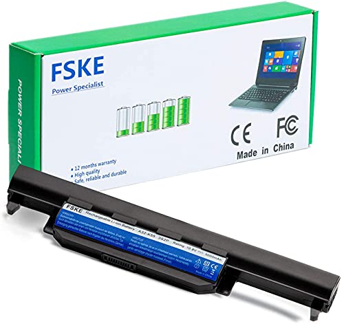 FSKE A32-K55 Akku für ASUS K55 F75A F55A R704V K55VD K55V X55A K55A X55C X75V X75VD X75A F55C F55 F75 F75V Notebook Battery,10.8V 5000mAh 6-Zellen