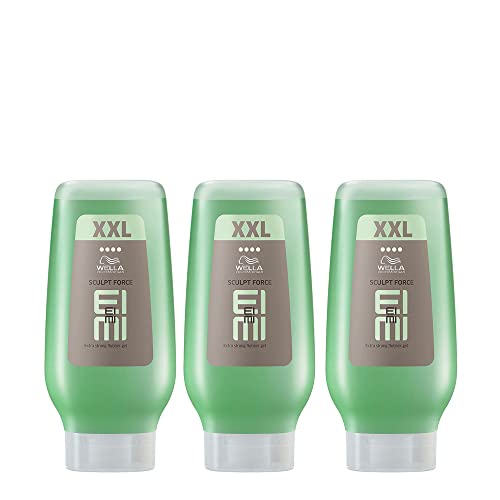 Wella Sculpt Force Set of 3x Bottles of XXL High Hair Flubber Gel, 250 ml by High Hair