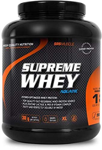SRS Muscle Supreme Whey XXL, 1.900 g, Cookies & Cream | Hydro-optimized Whey Protein | mit Enyzm Laktase und Pro-B Vitaminen | aspartamfrei | deutsche Premiumqualität