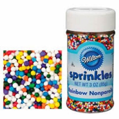 Wilton Rainbow Nonpareil Sprinkles, 1.9 oz. (Pack of 1)