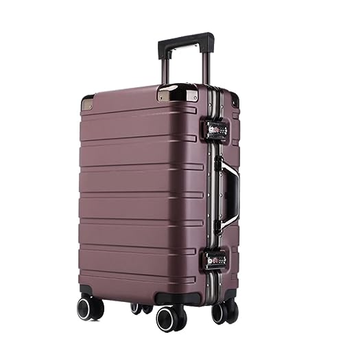 IRYZE Koffer Reisekoffer Koffer, Zweireihig, Mit Drehbaren Rädern, Gepäck, Tragbar, Für Reisen, Dual-TSA-Zahlenschloss Trolley Boardcase (Color : A, Size : 24inch)