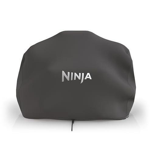 Ninja Woodfire XL Grillabdeckung, Anti-Fade Wetterbeständige BBQ Cover mit Kordelzug, offizielles Zubehör, kompatibel mit Ninja Woodfire XL BBQ Grill OG850/OG901, Schwarz, XSKOGXLCVREU