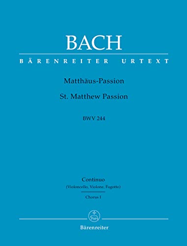 Johann Sebastian Bach-St Matthew Passion BWV 244-Gemischter Chor-PART