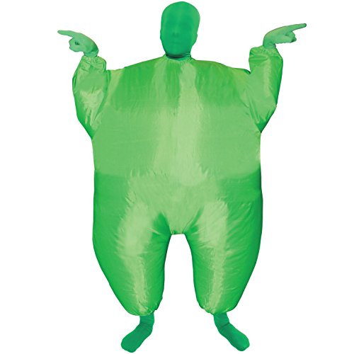 Morph Grünes Aufblasbares Kostüm für Kinder, Megamorph - Einheitsgröße