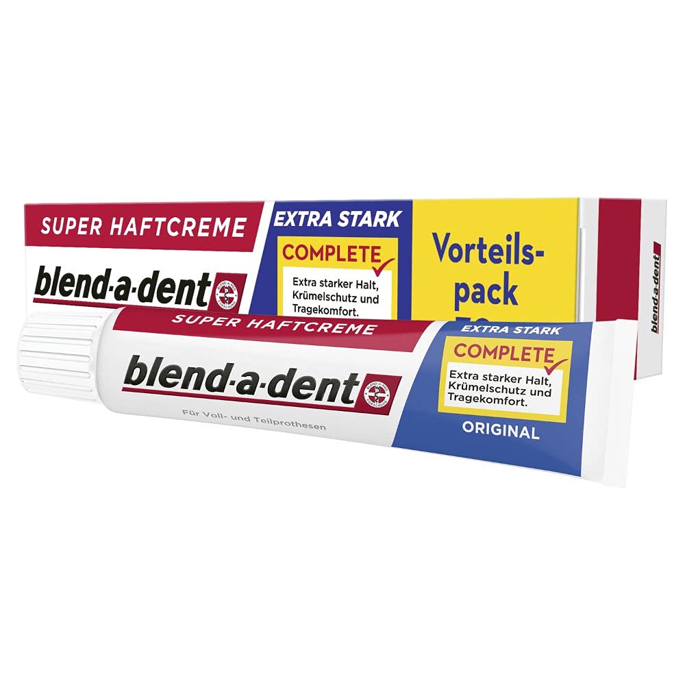 Blend-a-dent Complete Original Super-Haftcreme, 3er Pack (3 x 70 g)