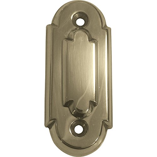 Oval-Schlüsselrosette BB mit Hangerl, Gr. 32 x 74, Messing poliert, 1 Stück | Zubehör Beschläge Türen