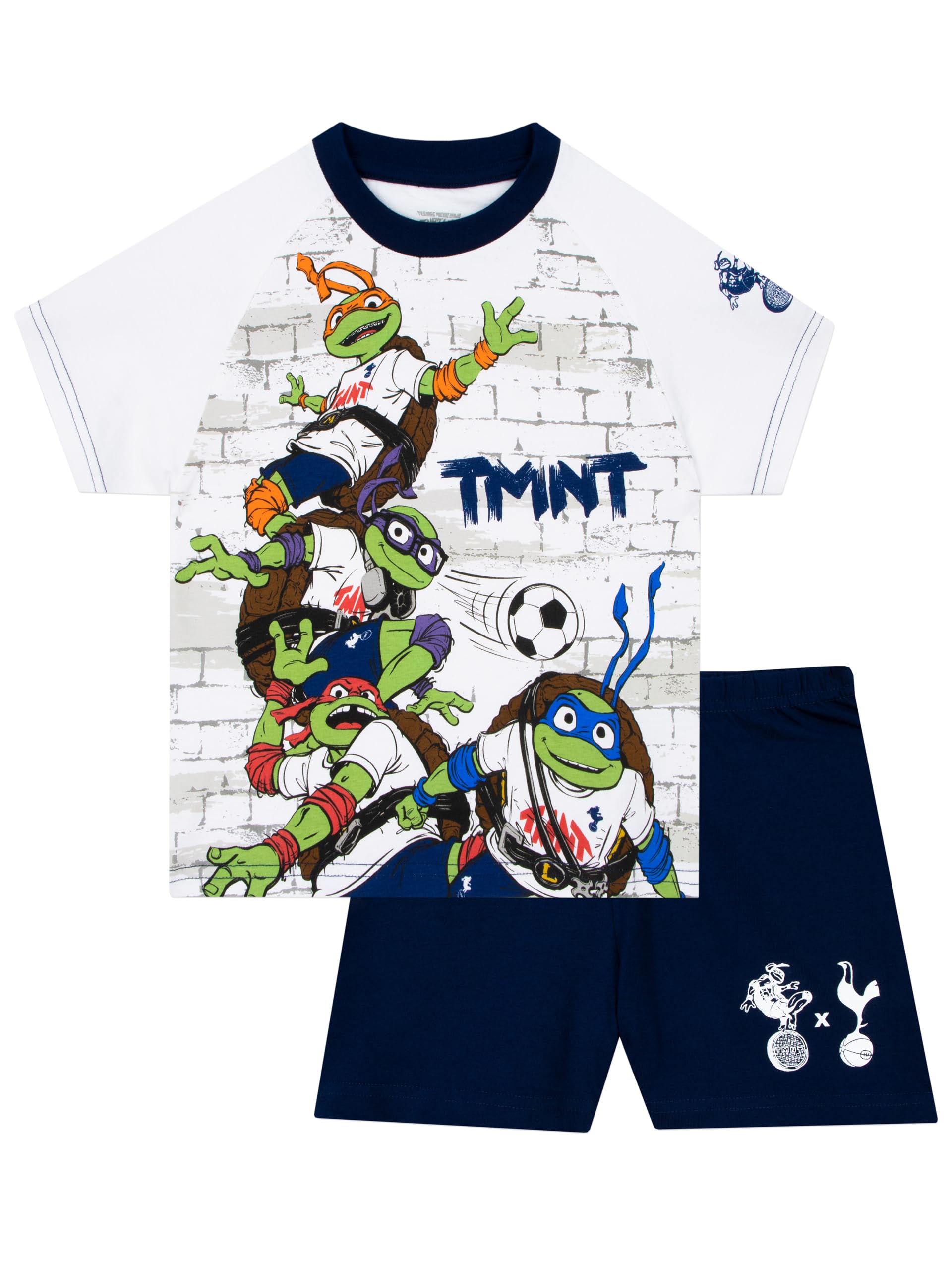 Teenage Mutant Ninja Turtles x Tottenham FC Pyjamas | Fussball Schlafanzug Jungen | TMNT Pyjamas 104