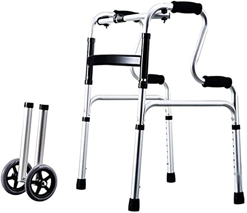 Rollator-Gehgestell, Standard-Gehhilfe, Rollator, Gehhilfe für ältere Menschen – Treppenauf- und -ab-Gehhilfe, leichtes Aluminium, verstellbare Gehhilfe, Sehnsucht nach (B)