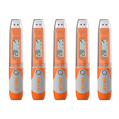 Elitech RC-51H PDF Wiederverwendbarer USB-Datenlogger für Temperatur und Luftfeuchtigkeit (5Packungen)