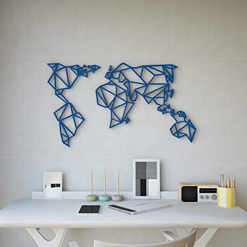 Homemania Wanddekoration 100 x 0.15 x 58 cm blau