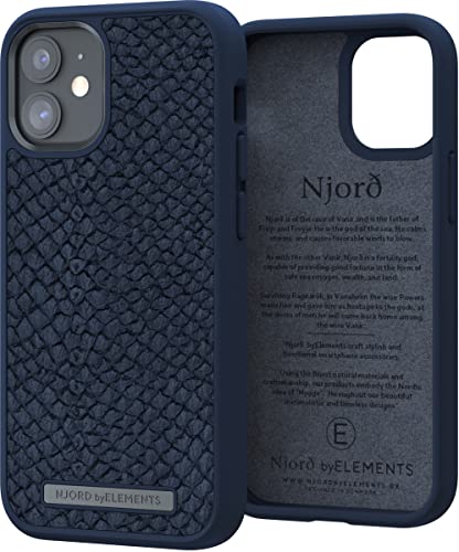 Njorð byELEMENTS - Hintere Abdeckung für Mobiltelefon - kompatibel mit MagSafe - salmon leather - vatn - für Apple iPhone 12 mini