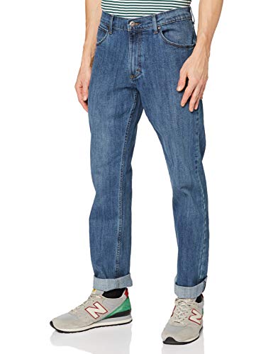 Wrangler Herren Authentic Regular fit Jeans, Blau (Blua Mid Stone 14V), 36W / 30L
