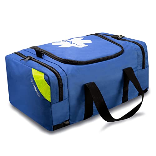 Primacare KB-4135-B Ersthilfe-Tasche für Trauma, professionelles Kit mit mehreren Fächer, Tasche für medizinisches Notfall-Zubehör, Blau, 53,3 x 38,1 x 12,7 cm