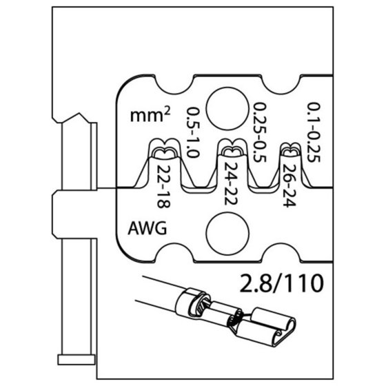 GEDORE - 8140-09 Modul-Einsatz für Flachsteckhülsen 2,8