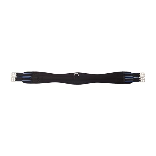 Stübben Neopren-Sattelgurt Coolmax Langgurt mit beidseitigem Elastikzug - schwarz - 110cm