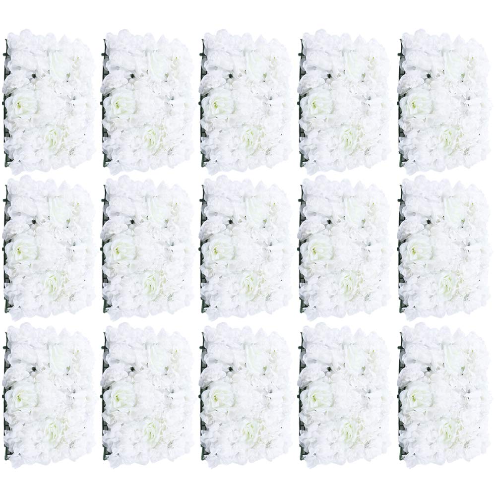 OUKANING Künstliche Blumenwand Paneele Seidenblume Hochzeitsortdekor Pflanze Zaun für Hintergrund Dekoration Hochzeitsfotografie Veranstaltungsort (15)