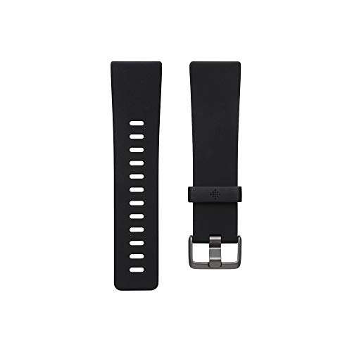 Klassisches Zubehörarmband für Fitbit Versa 2, Schwarz, Klein