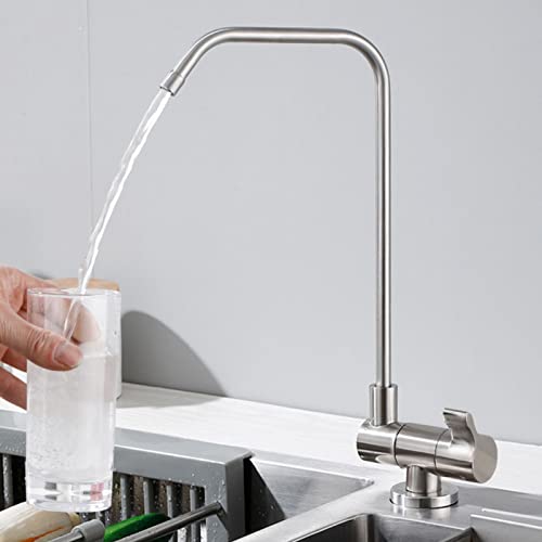 Wasserhahn für Wasserfilter, Messing, drehbar, für kaltes, einzelnes reines Wasser, Wasserhahn-Zeichnung