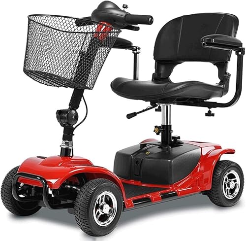 Mobiler 4 Rad Roller Leichter Faltbarer, Elektrisch Betriebener Rollstuhl Für Erwachsene, Ältere Menschen Mit Behinderungen Reisetransport Tragbar, Leicht Zu Verstauen B