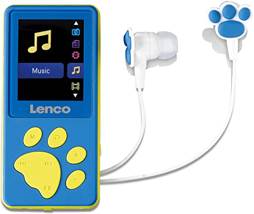 Xemio-560BU - Kinder-MP3/MP4-Player mit 8GB Speicher, Farbdisplay und integriertem Akku, blau