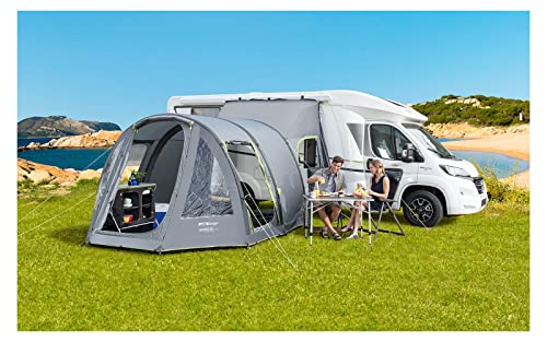 BERGER Touring XL Deluxe Auto Zelt - aufblasbares Zelt Outdoor 3000 mm Wassersäule - Vorzelt Kastenwagen Camping Zelt als an Ihr Wohnmobil oder Wohnwagen - sekundenschnell aufgebaut inkl. Luftpumpe