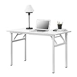 [neu.haus] Klapptisch - 120 x 60 x 75-76,4cm Schreibtisch Bürotisch Computertisch Tisch Klappbar Weiß