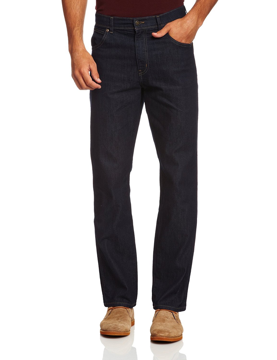 Wrangler Herren Regular Fit Jeans, Blau (Rinsewash), 42W / 30L
