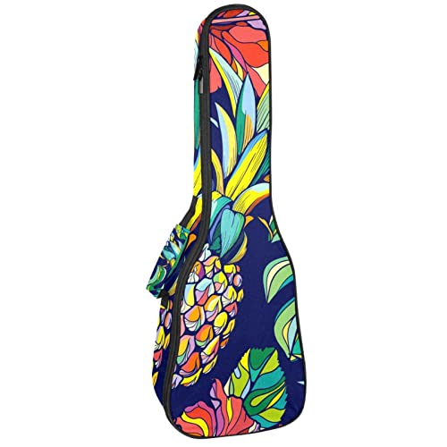 Ukulele Koffer Blaue Ananas Ukulele Tasche 21 Zoll Wasserdicht Oxford Gig Bag Mit Tasche Jungen Mädchen