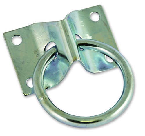 Chapuis 890/7Z 20 Stück Plattenspieler mit Ring – Stahl verzinkt – Durchmesser 7 mm – Innendurchmesser 50 mm – Maße Platin 70 x 45 mm, grau, Set, 20-teilig