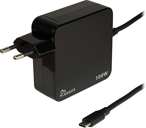 Argus PD-2100 USB Typ-C PD Ladegerät 100W PD-Charging können mit 5/9/12/15/20V max. 100W geladen werden, Kabellänge 1.8m, Abmessungen: 110 x 75 x 35 mm (88882223)