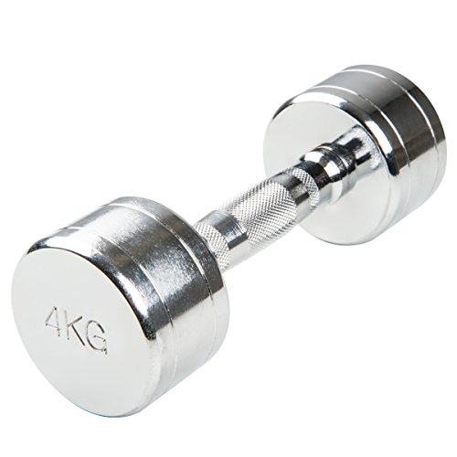 Chrom Kurzhantel - Trendy Sport Gewicht - 4,0 KG, 4 kg