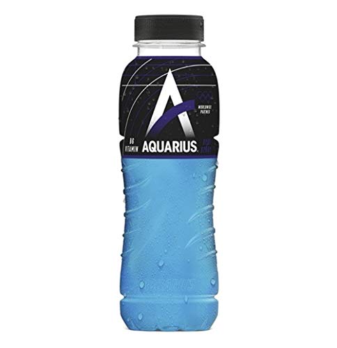 24 x Aquarius Sport Isotonic Blue Ice PET-Flaschen (24 x 0,33 L) EINWEG inkl. gratis FiveStar Kugelschreiber