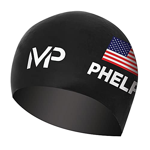 MP™ (Michael Phelps) Race Gap GT Badekappe, Schwarz/Weiß