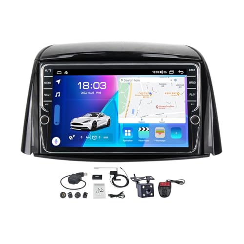 VOLEMI Kompatibel mit Autoradio GPS Navigation für Renault Koleos 2008-2016 mit 9 Zoll Display, Unterstützt Carplay Android Auto Bluetooth DSP FM RDS Radio Lenkradsteuerung (Size : K500S)