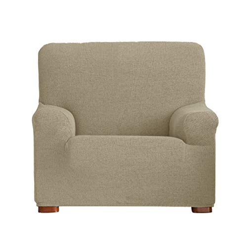 Eysa Dorian elastisch Sofa überwurf 1 Sessel, Chenille, 11-beige, 37 x 9 x 29 cm