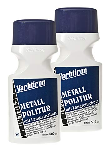 YACHTICON Metall Politur - 2 Flaschen zu je 500ml = 1 Liter