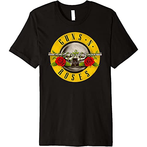 Guns N' Roses - T-Shirt mit Bullet-Logo aus Baumwolle für Damen, Schwarz , 4X-Large