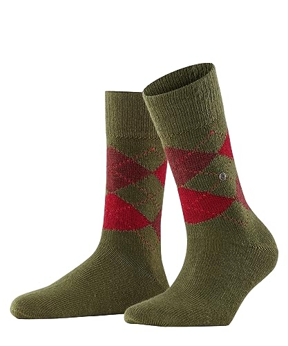Burlington Damen Socken Whitby W SO weich und warm gemustert 1 Paar, Grün (Khaki 7658), 36-41