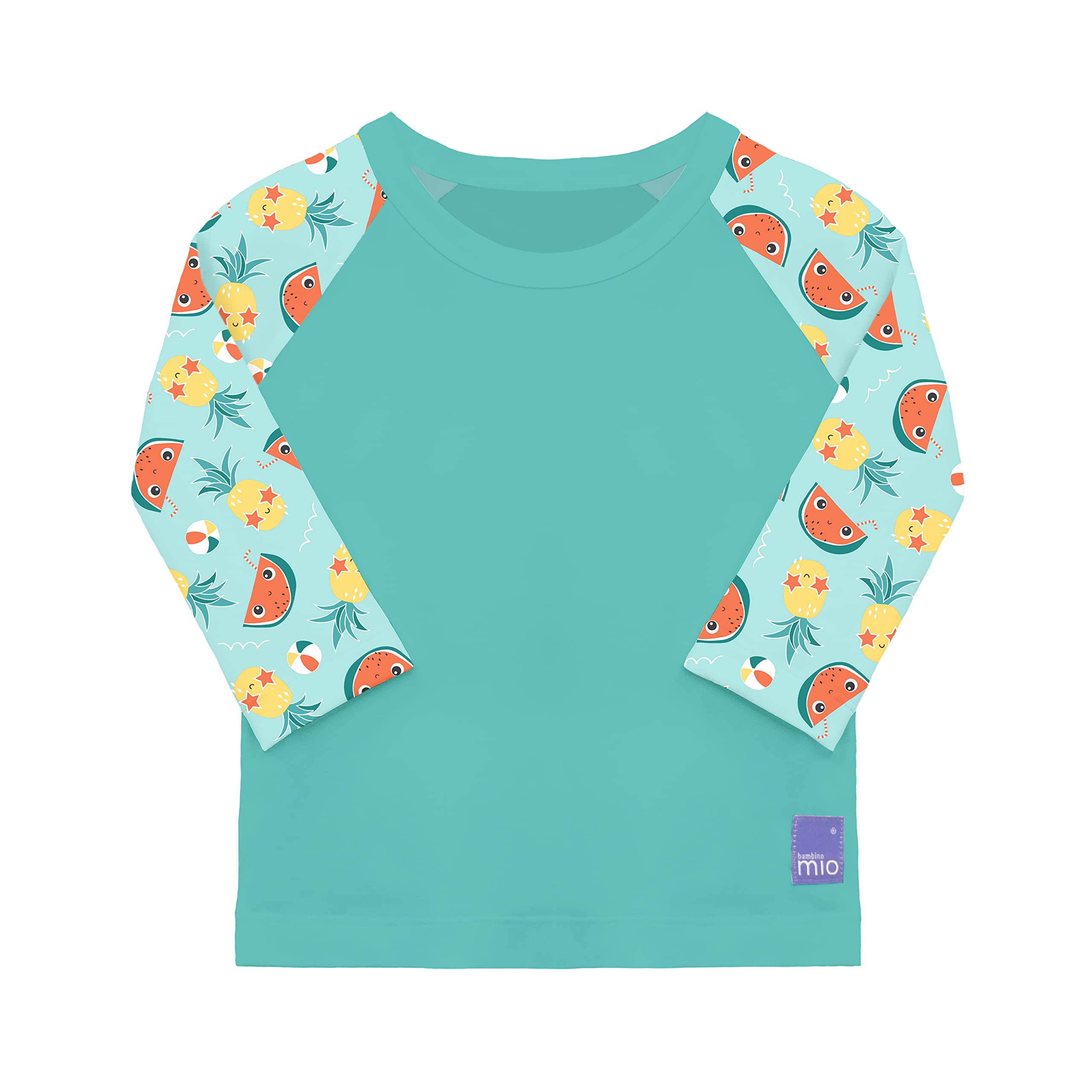 Bambino Mio, schützendes Schwimmshirt für Babys und Kleinkinder, Langarmshirt mit Sonnenschutz, LSF 40+, Süß, XL (2 Jahre+)