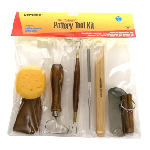 Kemper Pottery Tool Kit: The Original 8-Piece Pottery Tool Set by