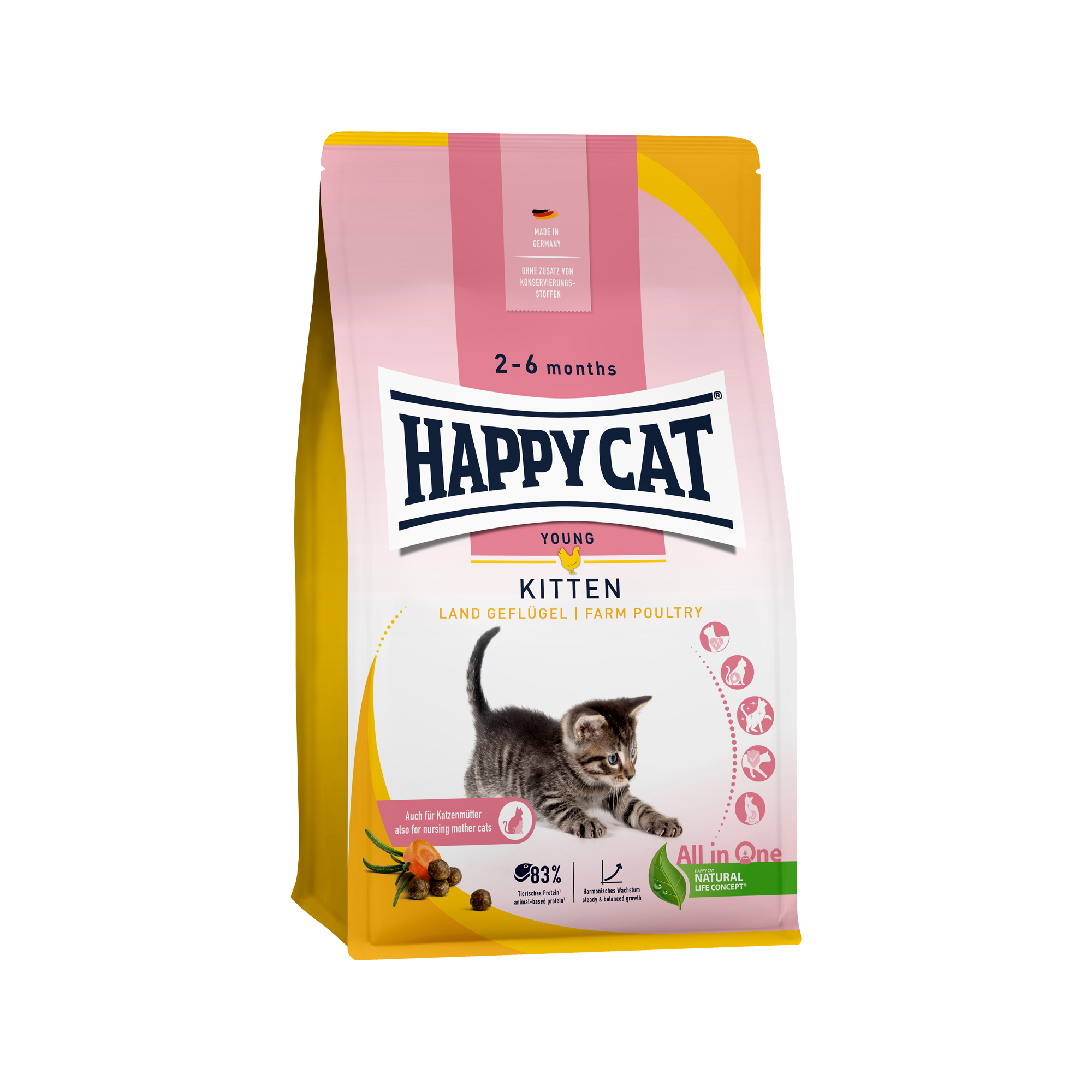 Happy Cat Young Kitten Land Geflügel 4 kg