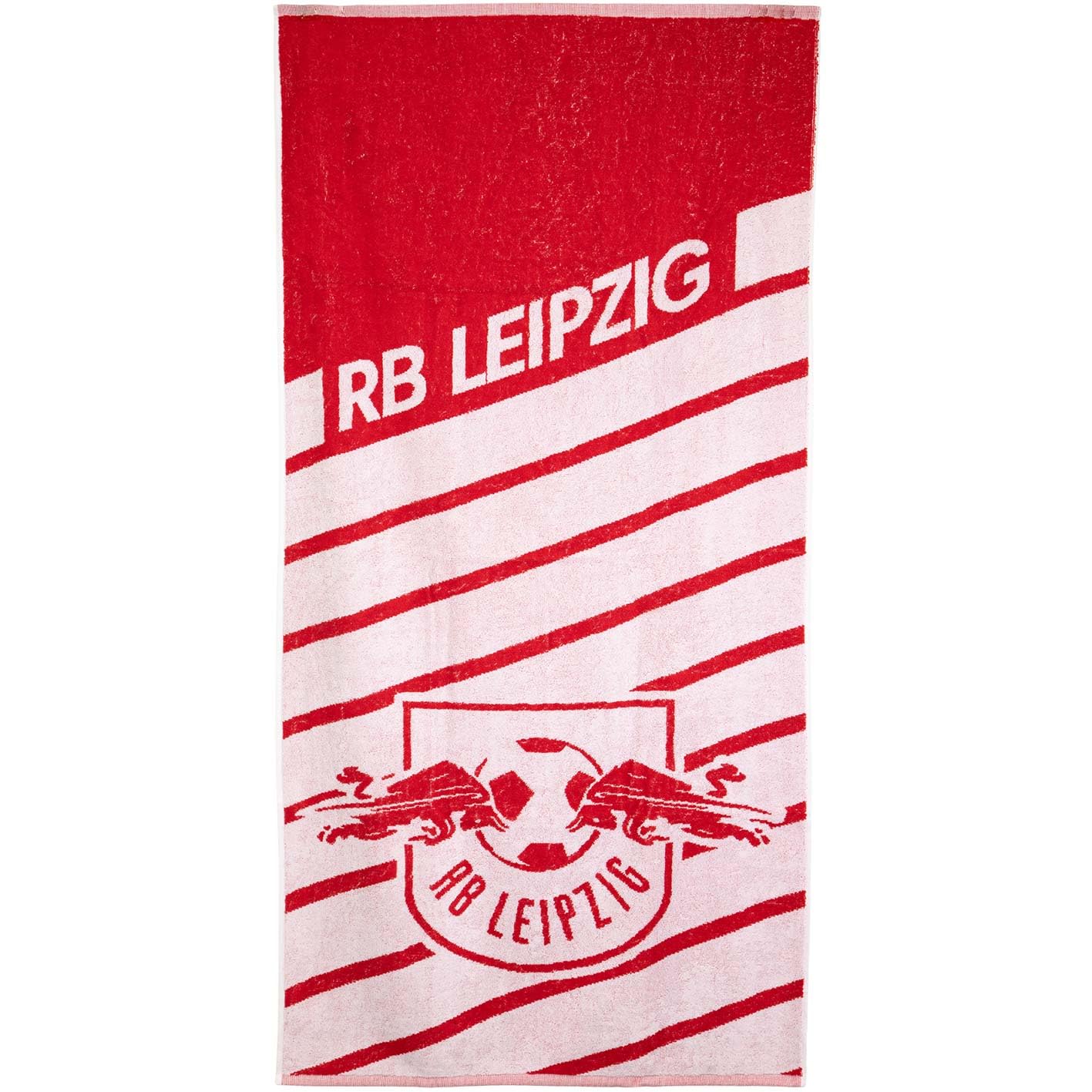 RB Leipzig Stripe Duschtuch (rot/Weiss)