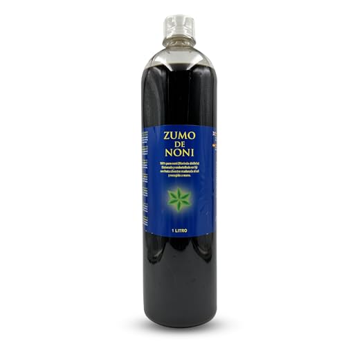 Noni Saft BIO - 1 Liter. 100% rein und organisch ohne Konservierungsstoffe. Es hilft bei Entzündungen, Schmerzen und verstärkt das Immunsystem.