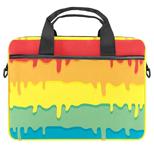 Bunte Farbe Hintergrund Laptop Schulter Messenger Bag Crossbody Aktentasche Messenger Sleeve für 13 13,3 14,5 Zoll Laptop Tablet Schutz Tragetasche Tasche Hülle, mehrfarbig, 11x14.5x1.2in /28x36.8x3 cm