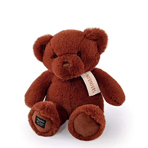 Histoire d'Ours - Le Teddybär, Zimt, 28 cm, Braun – 28 cm – Geschenk zur Geburt – HO3235