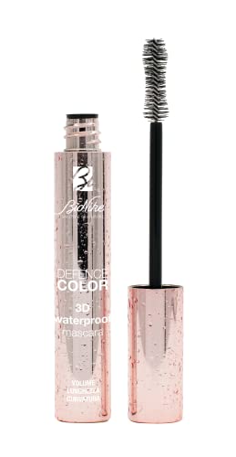 Bionike Defence Color 3D Waterproof Mascara, Kipp- und Verlängerungseffekt, Volumenisierte Wimpern und einen intensiven Blick, Schwarz, 11 ml