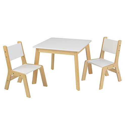 KidKraft 27025 Modern Tisch mit 2 Stühlen, primärfarben