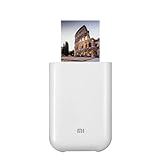 Xiaomi Mi Portable Photo Printer, tragbarer Laserdrucker, Hochglanz-Fotopapier, Thermodruck, Multi-Filter, Fotocollage, Bluetooth/USB/WiFi, Weiß, italienische Version